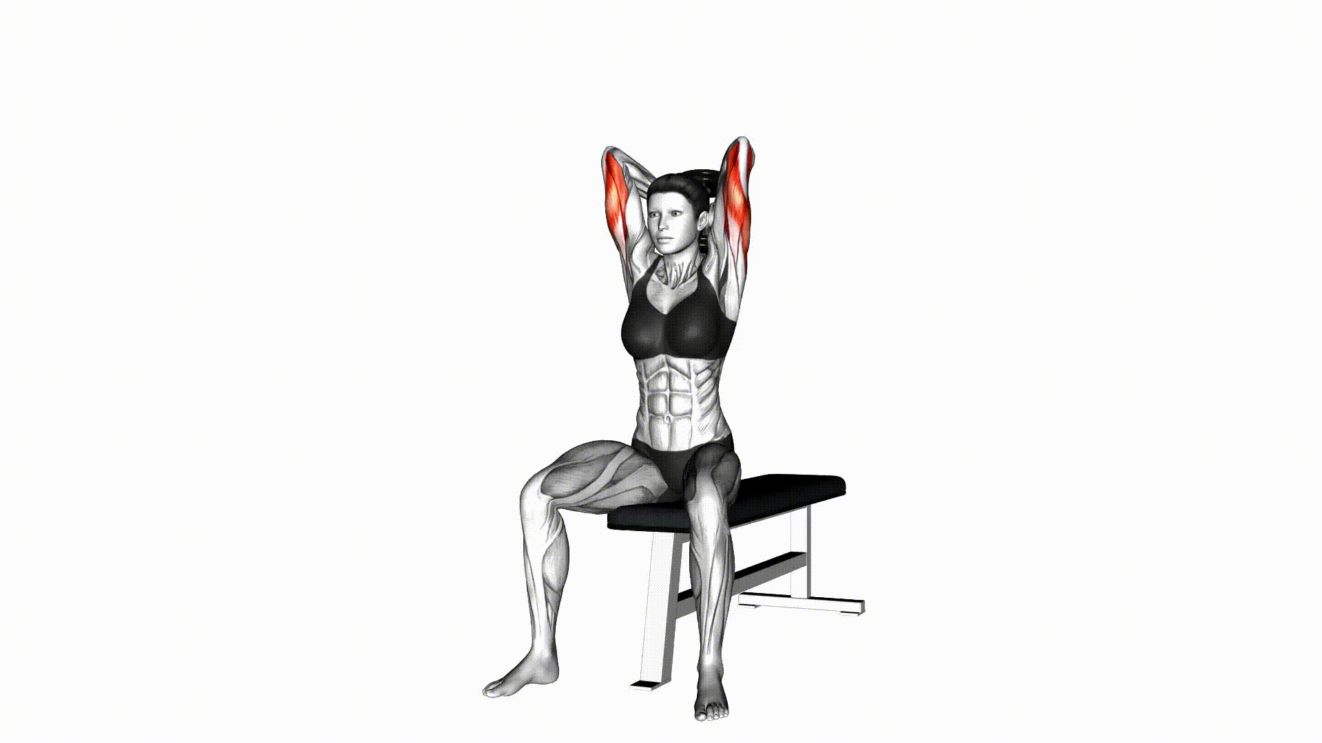 Dumbbell Tricep Extension demonstration