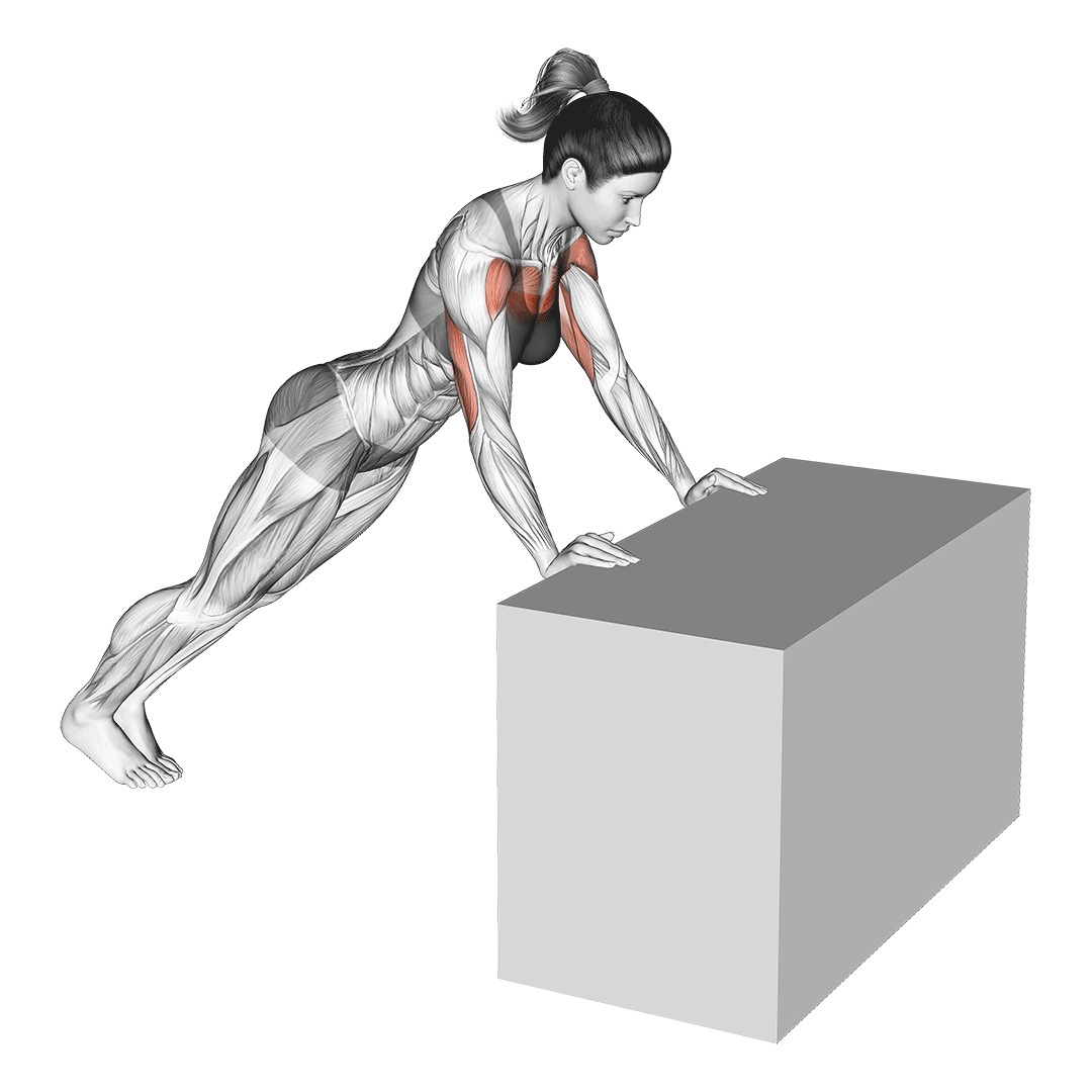 Standing Box Push-Ups demonstration